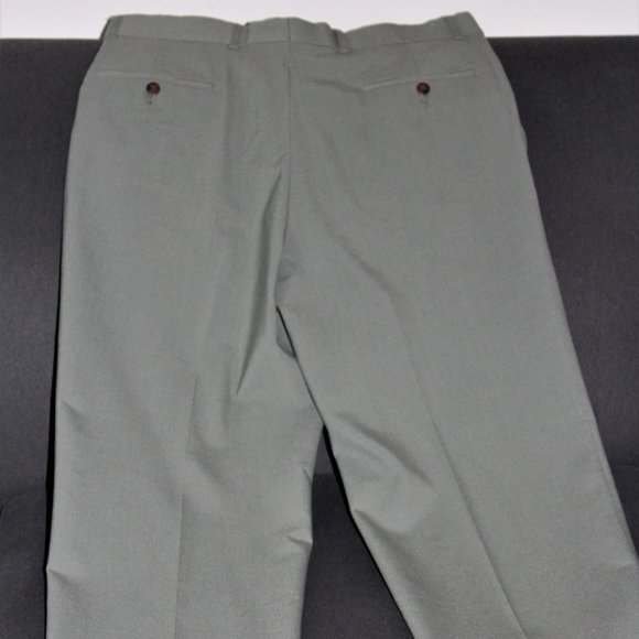 New Boulevard Club Dress Pants Olive Green with Elasticized Waist - Picture 2 of 7